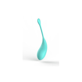 2en1 Stimulateur clitoridien à picots par aspiration avec son œuf vibrant à distance turquoise 